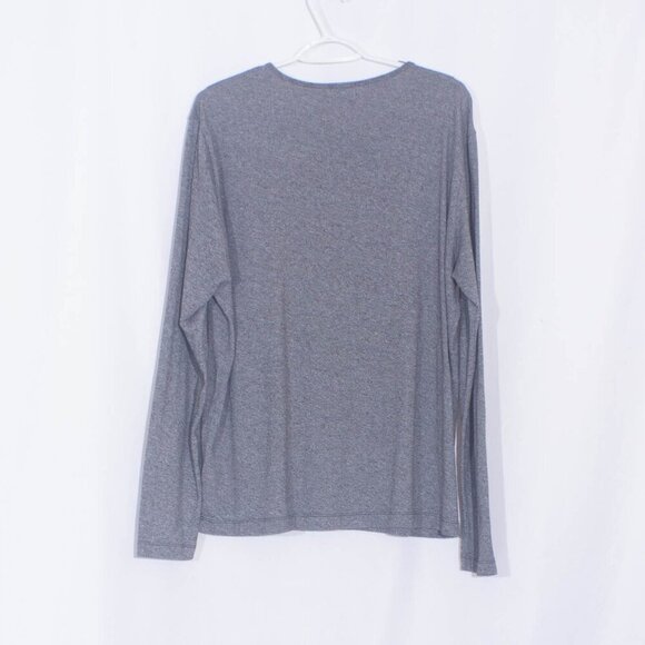 THEORY Men's Gray Henley Tee Size XL - Picture 4 of 8